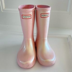 Hunter Rain Boots, Iridescent Pink